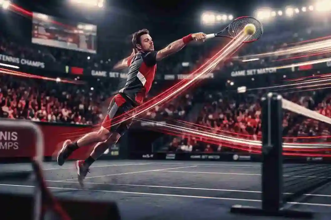 Live tennis match streaming in 8K on Deluxe Streams IPTV