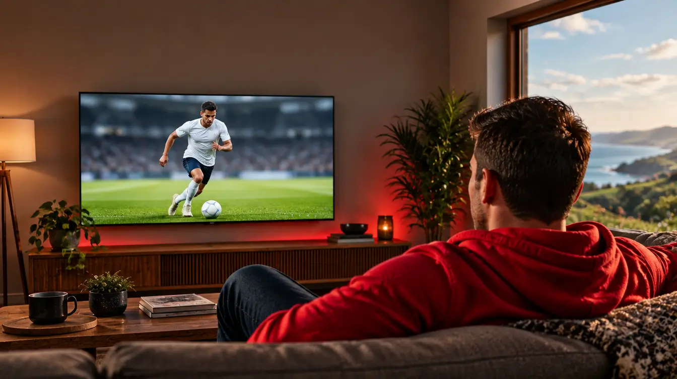 Watching live sport in 8K on a TV with the best IPTV NZ at home